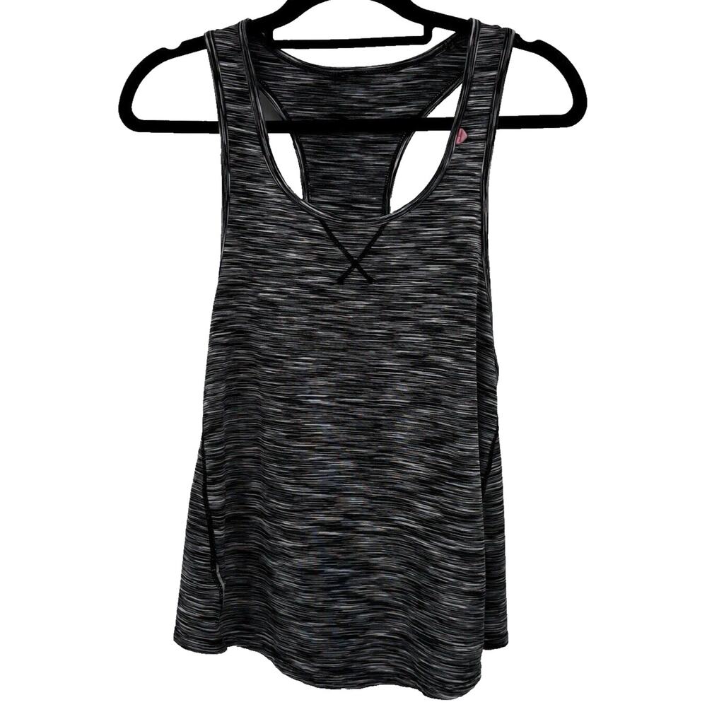 Athleta Workout Tank Top Women's Small Racerback Athletic Gray Sporty 90s Y2K